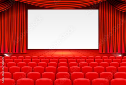 Scene cinema background art, Performance on stage.