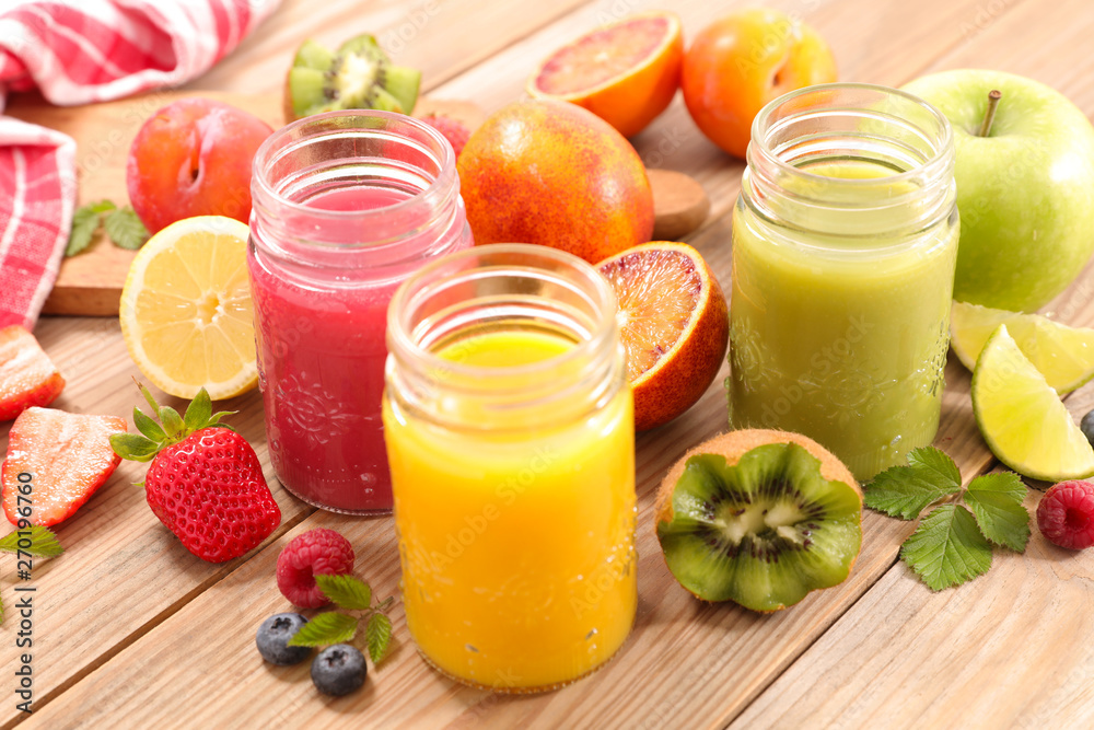 fruit juice with kiwi, berry and orange fruit juice with kiwi, berry and orange
