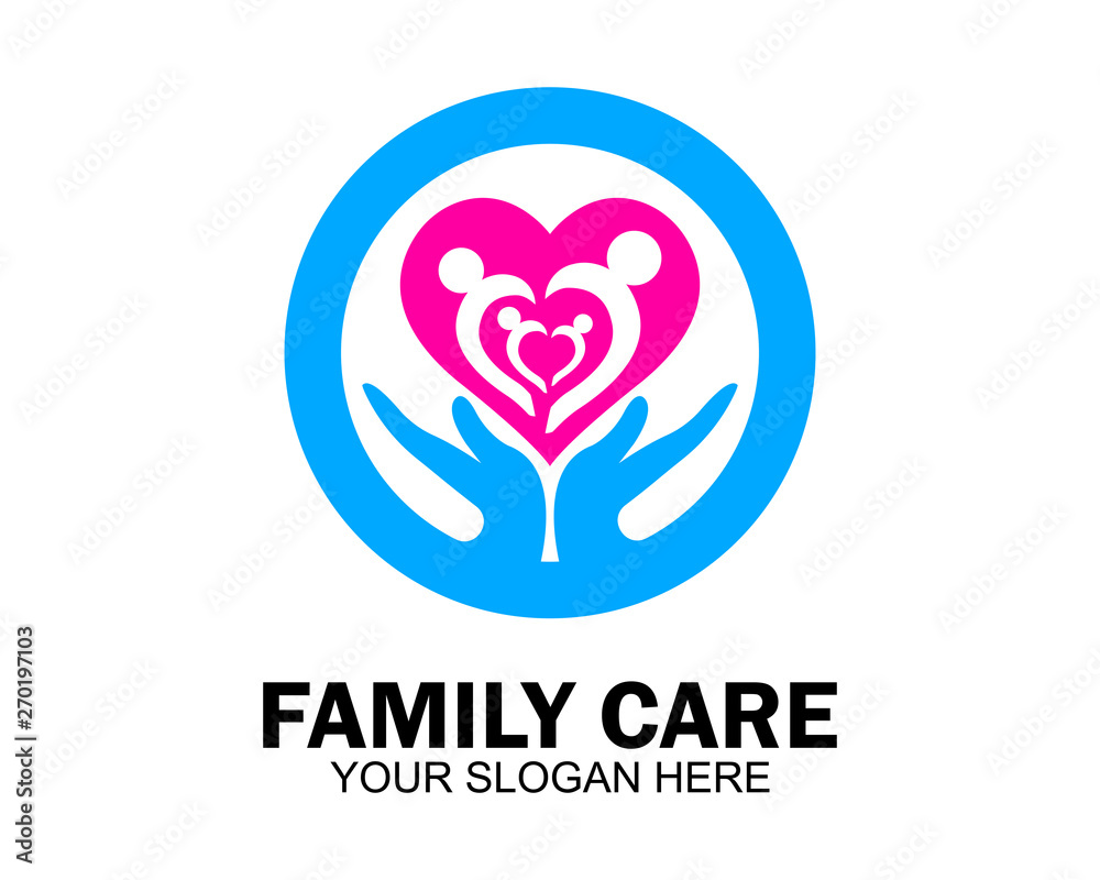 Family care love logo and symbols template Family care love logo and symbols template
