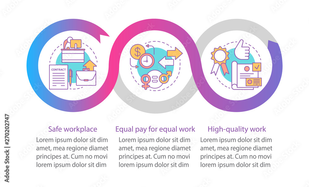 Corporate policy vector infographic template