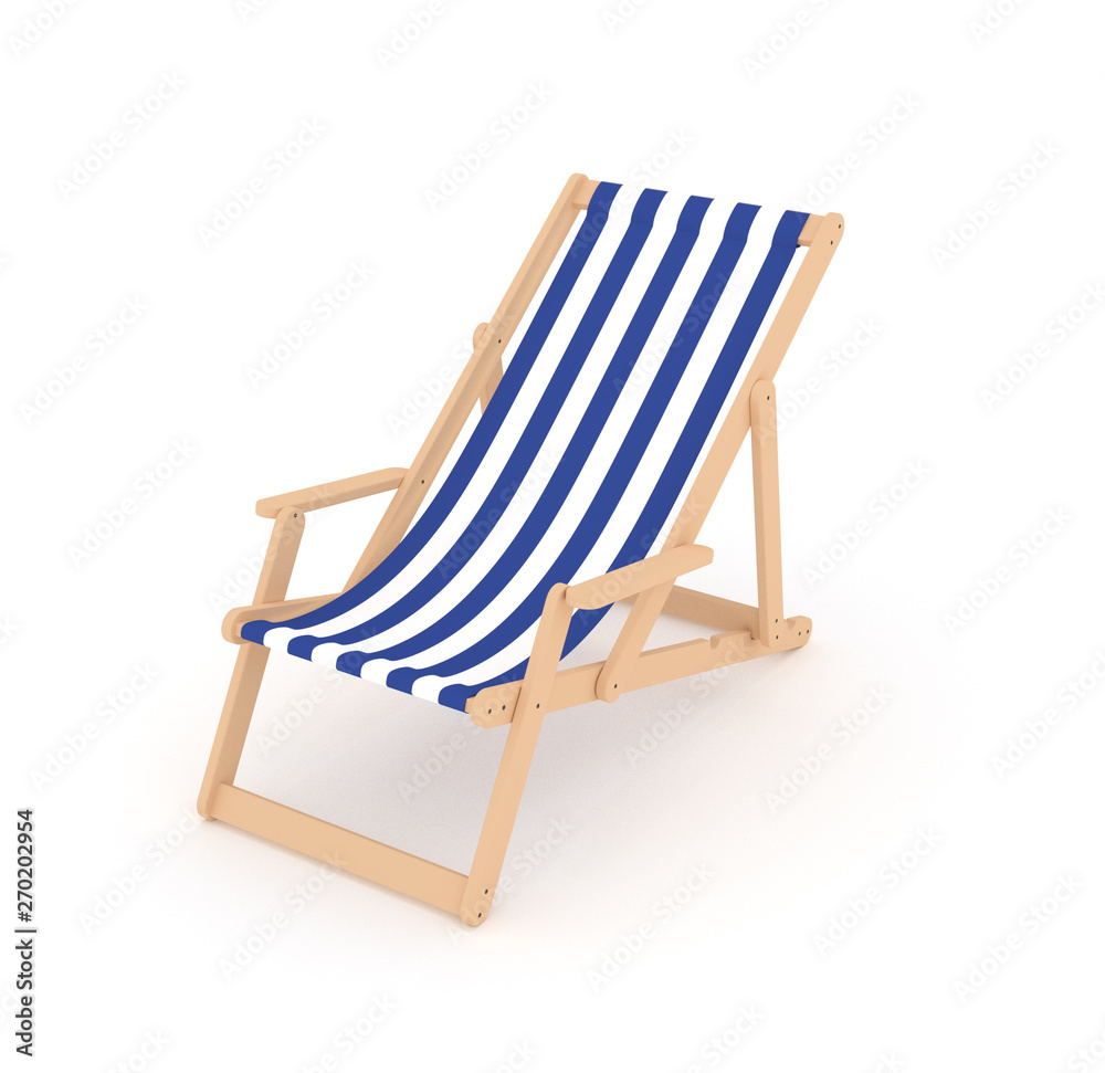 3D sun beach folding chair with cloth cover with naval pattern