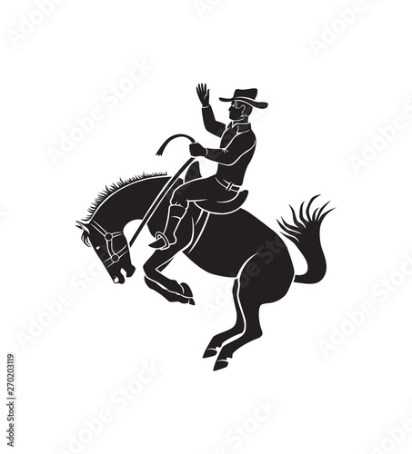 cowboy riding a rodeo