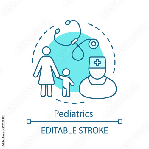 Pediatrics concept icon