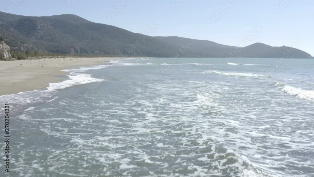 Parco dell'Uccellina deserted beach in Maremma Tuscany sea coast Parco dell'Uccellina deserted beach in Maremma Tuscany sea coast