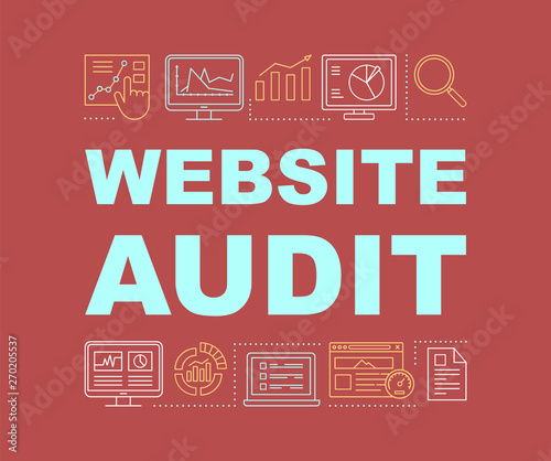 Website audit word concepts banner