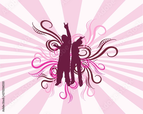 Fondo rosa musical