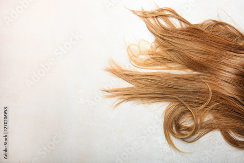 Women's blond hair
