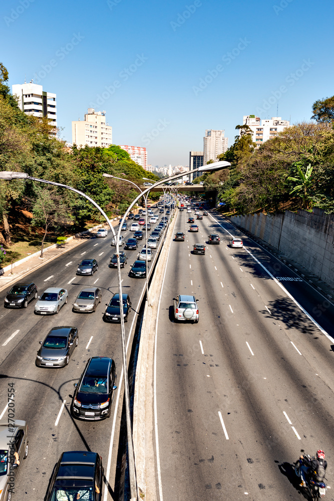 Motor way in Sao Paulo, Brazil
