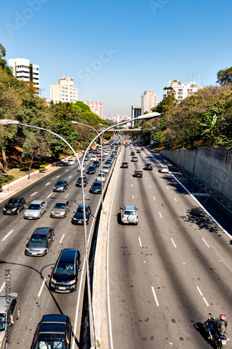 Obraz na płótnie Motor way in Sao Paulo, Brazil w salonie