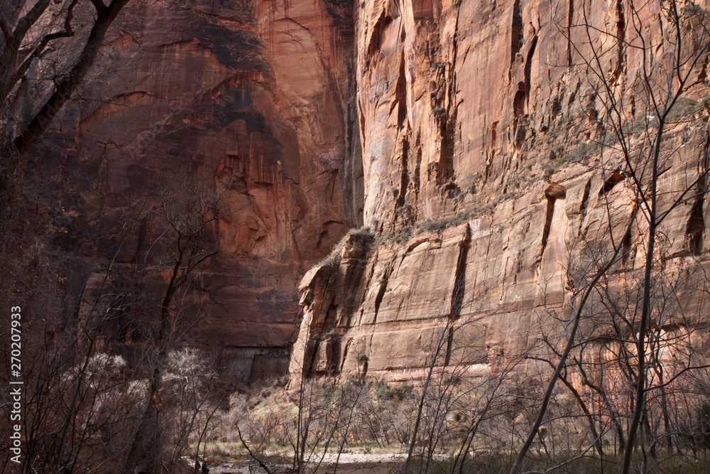 stone walls in zion national park utah stone walls in zion national park utah