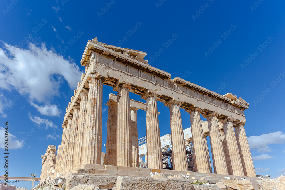 View of the eastern side of the Parthenon