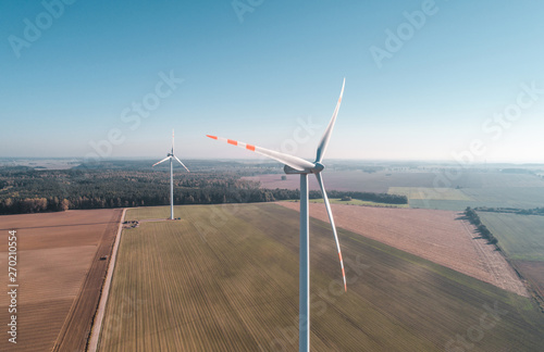 Panorama large wind generators