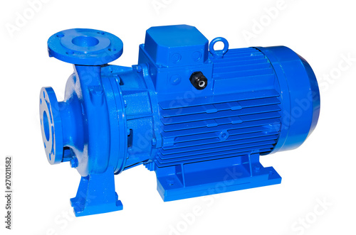 Surface centrifugal pump for pumping clean water , isolated on white background