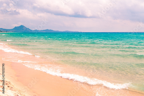 The beach of Costa Rei, Sardinia