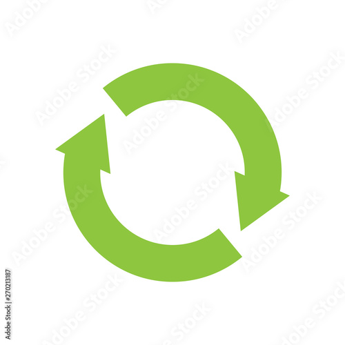 Recycling icon on background for graphic and web design. Simple vector sign. Internet concept symbol for website button or mobile app.