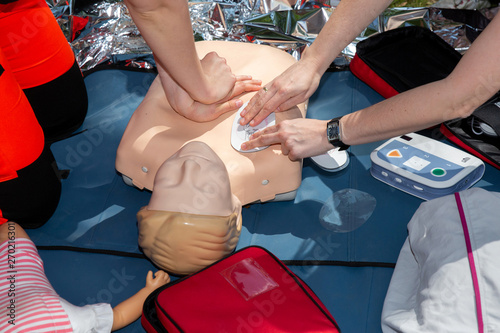 Obraz na płótnie First aid CPR seminar