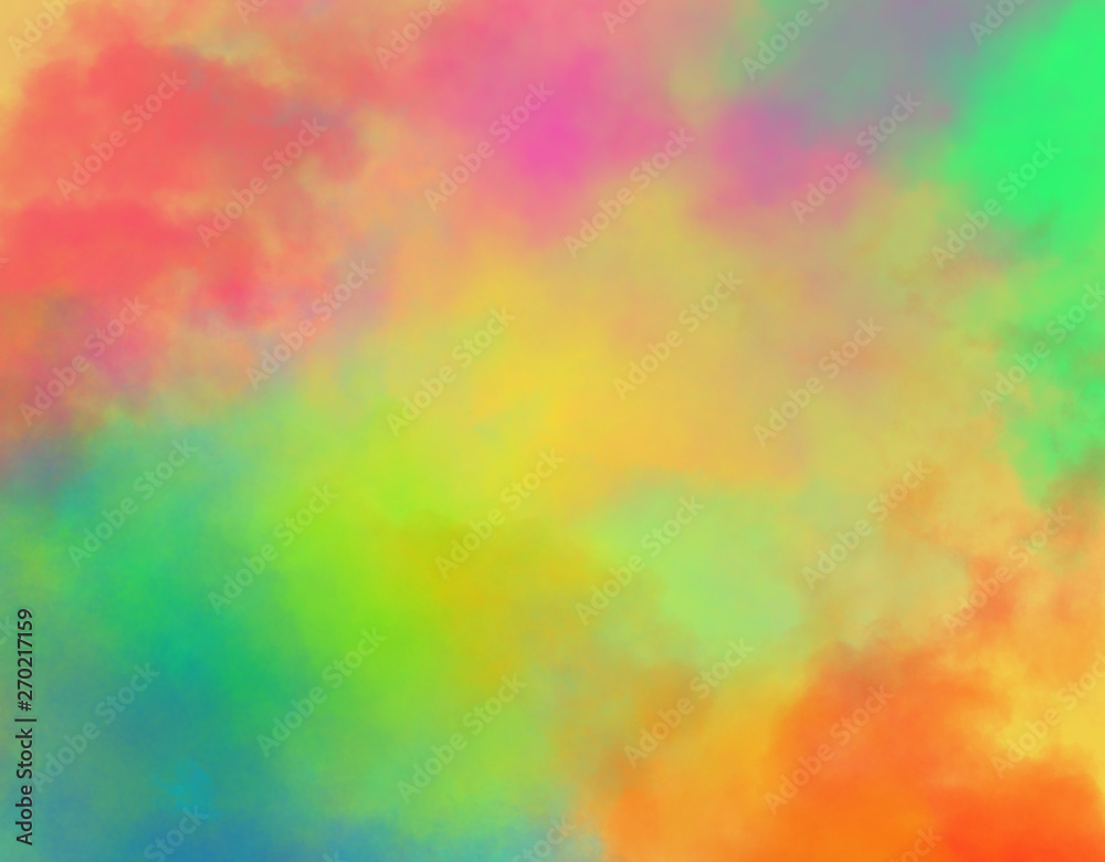 abstract smoky background with many different colors
