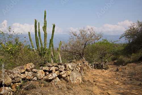 Hiking track Camino Real from Barichara to Guane in Colombia