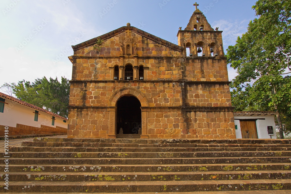 Santa Barbara Chapel in Barichara in Colombia