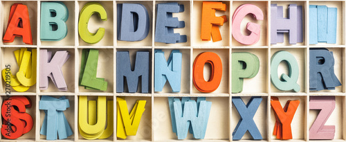 Color Wood Alphabets