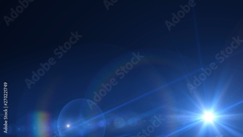 Wallpaper Mural Lens flare effect on black background. Digital illustration. Torontodigital.ca