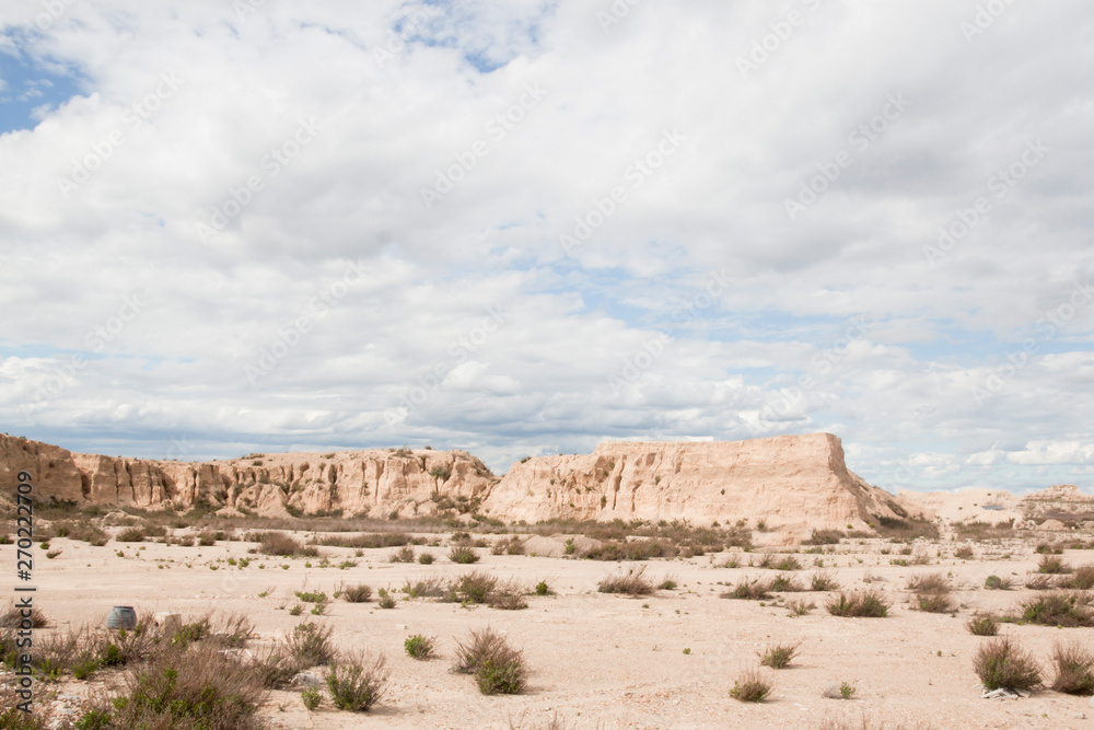 desert landscape in an arid earth in Spain desert landscape in an arid earth in Spain