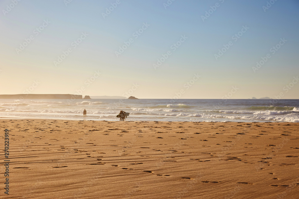 Sunny ocean coast