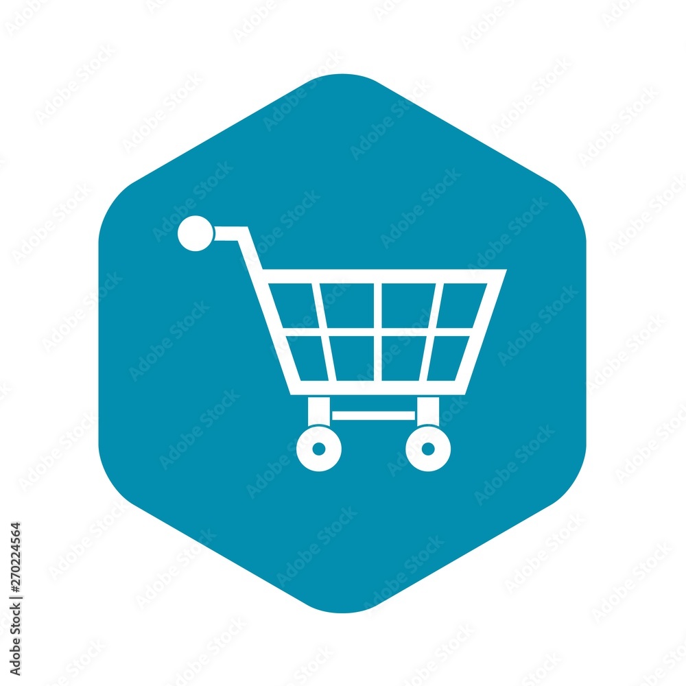 Shopping cart icon. Simple illustration of shopping cart vector icon for web Shopping cart icon. Simple illustration of shopping cart vector icon for web