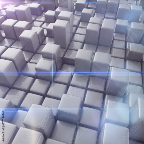 Abstract background of cubes