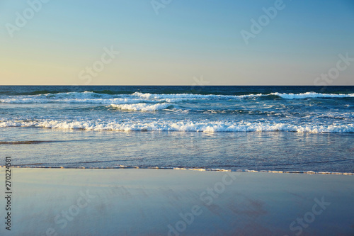 waves on the beach