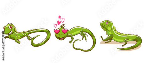 iguana vector set graphic design
