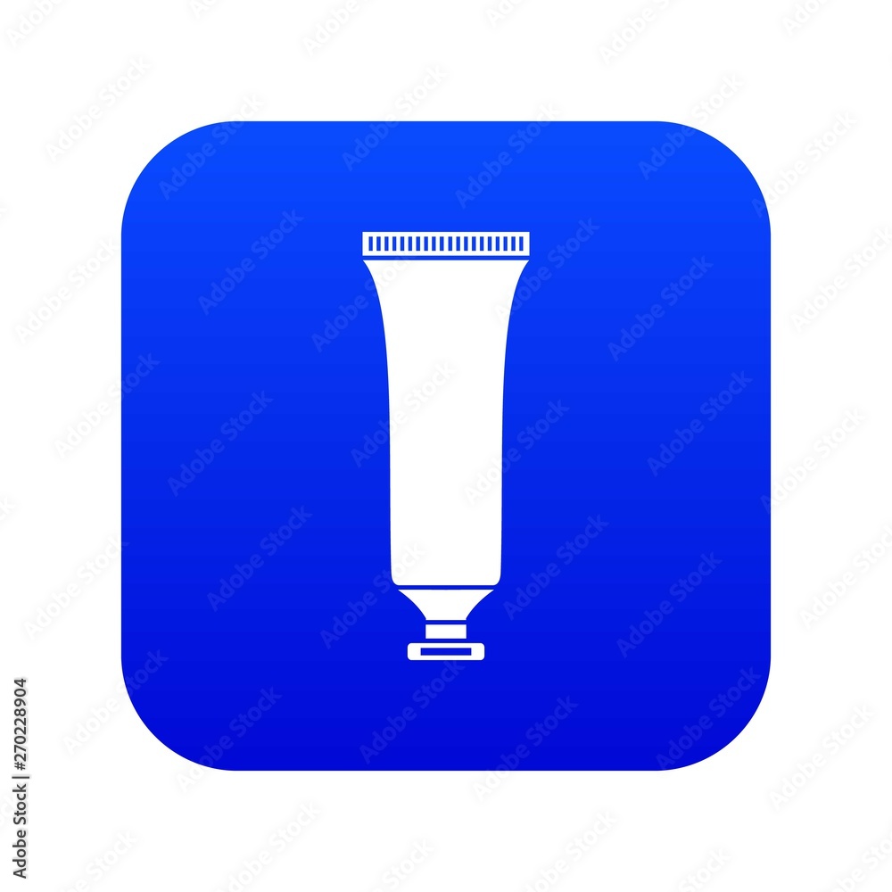 Cosmetic tube icon digital blue for any design isolated on white vector illustration Cosmetic tube icon digital blue for any design isolated on white vector illustration