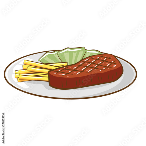 steak vector clipart design