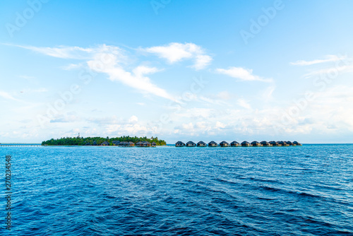 Maldives island with ocean