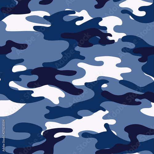 Military camouflage seamless pattern. Khaki texture. Trendy background. Abstract color vector illustration. For design wallpaper, wrapping paper, fabric.