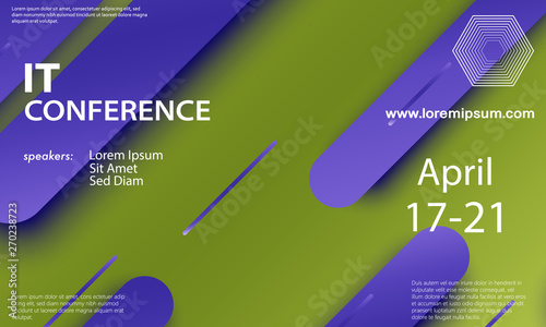 Conference announcement design template