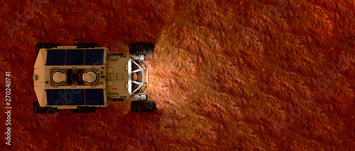 фотографія Extremely detailed and realistic high resolution 3d illustration of a Mars Rover