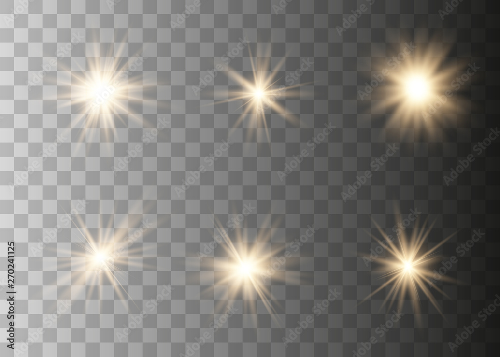 Set of glow light effect Set of glow light effect