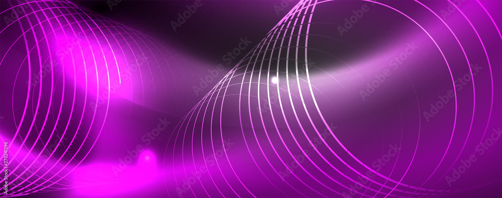 Shiny neon techno template. Neon lines background, 80s style laser rays Shiny neon techno template. Neon lines background, 80s style laser rays