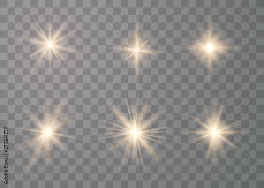Set of glow light effect Set of glow light effect