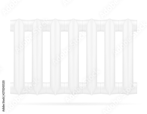 radiator heating space with hot water stock vector illustration