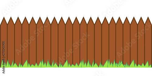 Picket fence, wooden textured