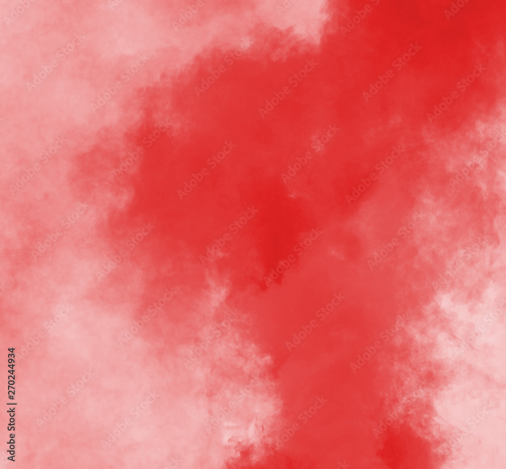 dense red smoke