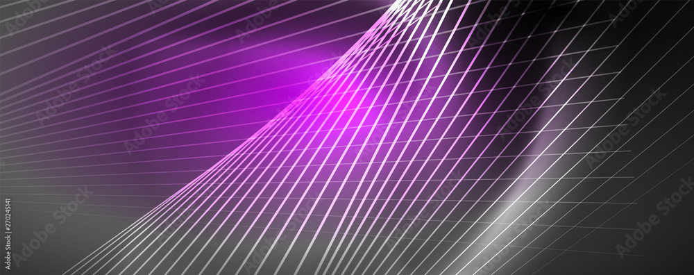 Color light with lines, outer space background, bright rays Color light with lines, outer space background, bright rays