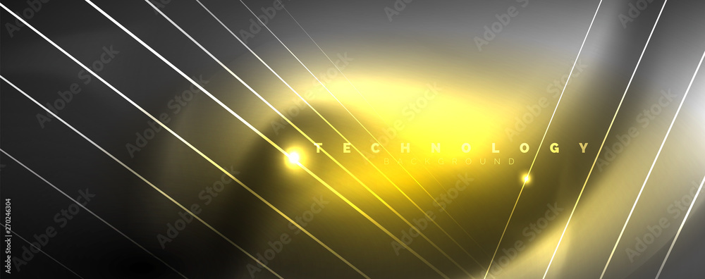 Color light with lines, outer space background, bright rays Color light with lines, outer space background, bright rays