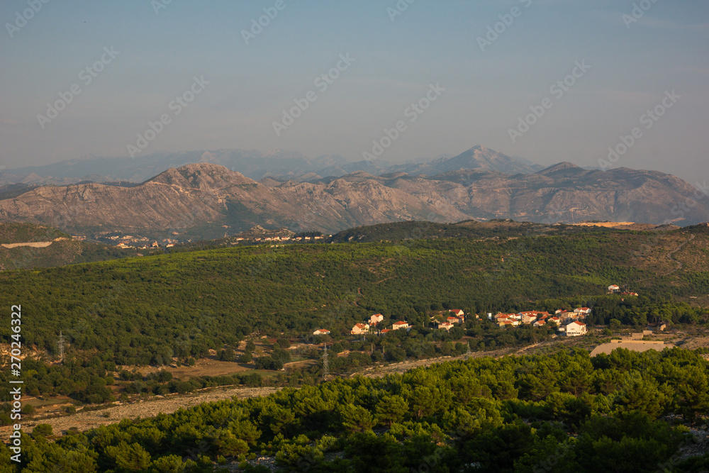View from Srd hill in Dubrovnik, Dalmatia, Croatia