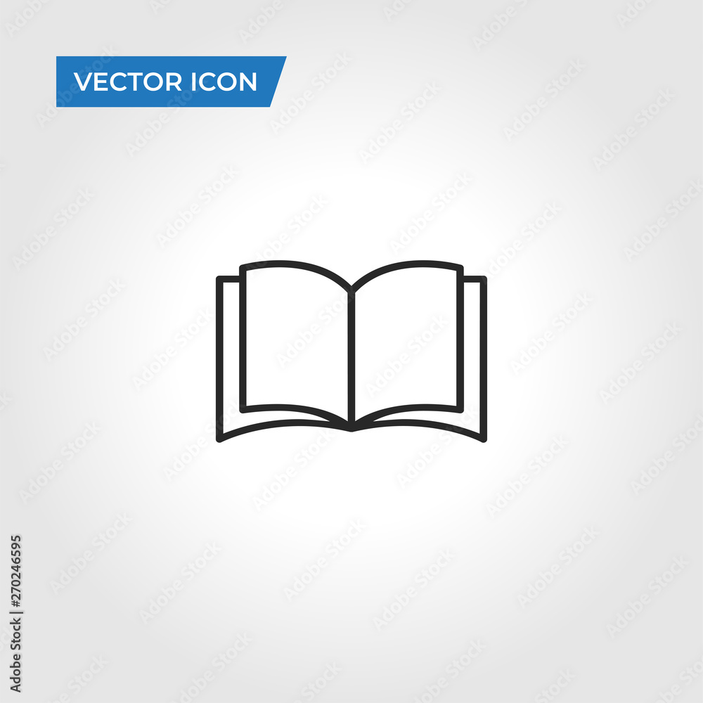 Book vector icon Book vector icon