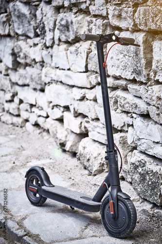 The electric scooter is the most environmentally friendly means of transport on the street.