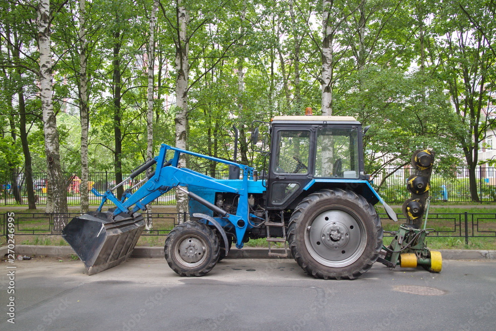 tractor for grass mowing in the city tractor for grass mowing in the city