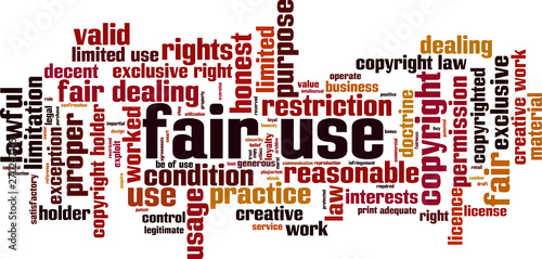 Fair use word cloud